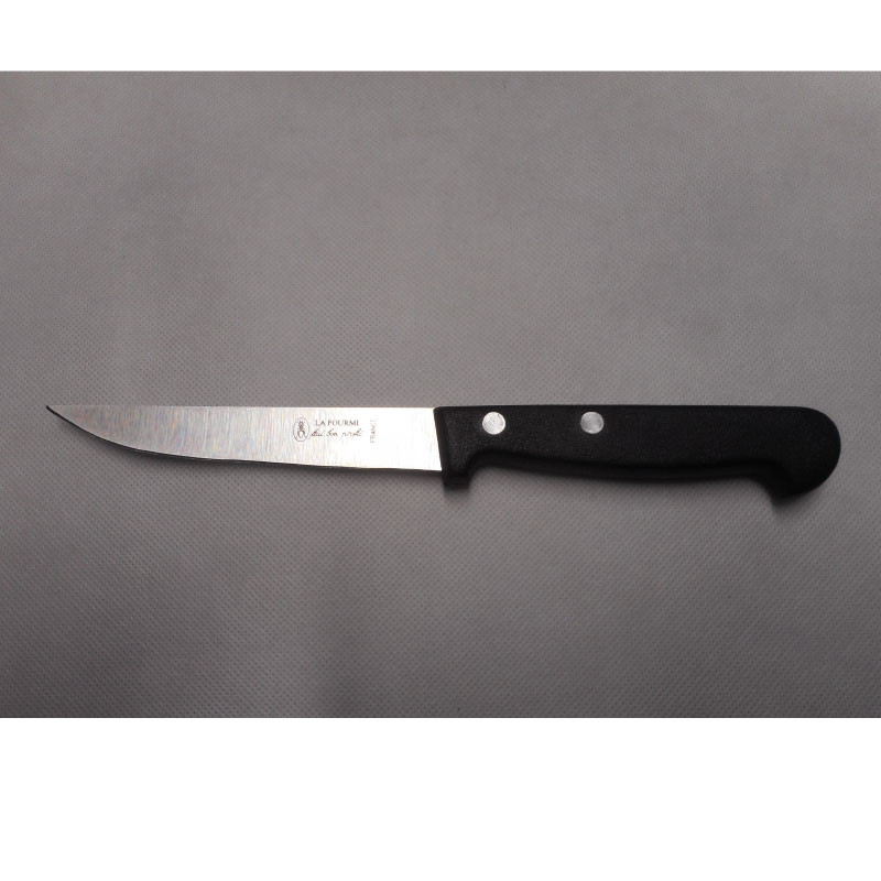 Couteau à steak La Fourmi noir inox lisse - coutellerie