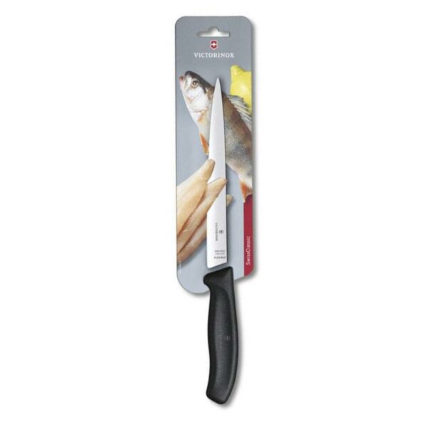 Couteau filet de sole / dénerver flexible 20cm noir Victorinox Swiss Classic