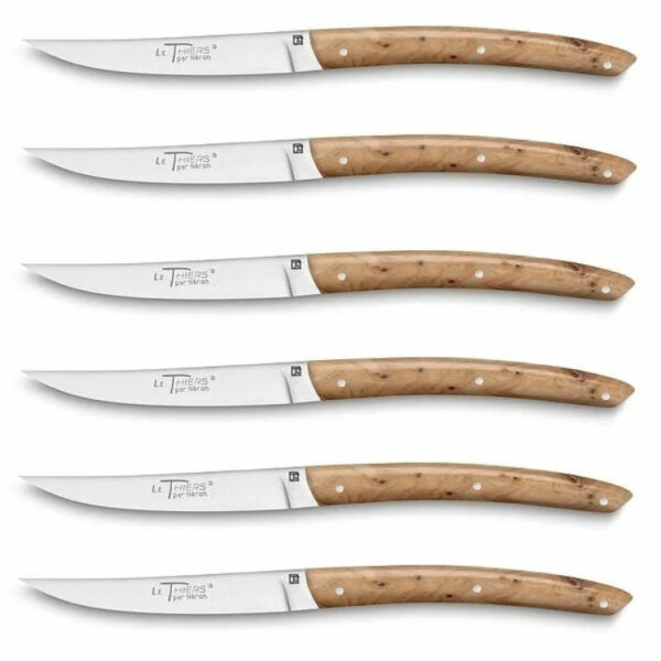 Coffret 6 couteaux de table genévrier Le Thiers par Néron