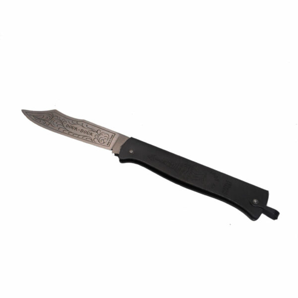 Couteau Douk-Douk noir grand modèle carbone